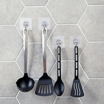 Transparent Stainless Steel Self-Adhesive Hooks for Easy Storage - Smarsty