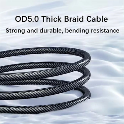 NNBILI 120W Super Fast Charging Cable Real-time Digital Display USB A to Type C data Cable For iPhone Android Phones Universal - Smarsty