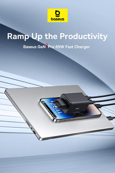 65W GaN USB C Charger With PD QC TravelReadyUltraCompact - Smarsty
