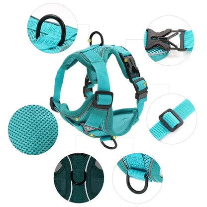 No Pull Adjustable Dog Harness and Leash Set - Smarsty