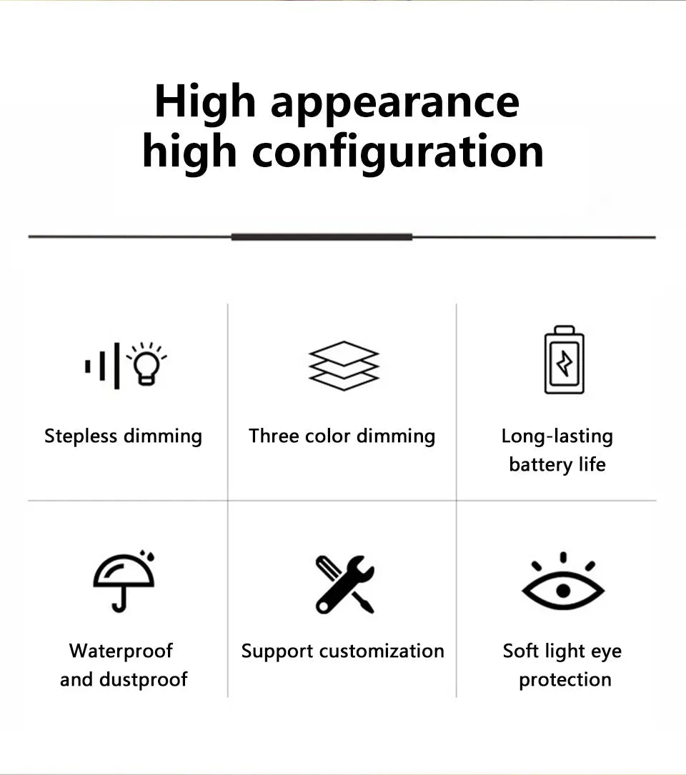 Rechargeable LED Table Lamp with Touch Control - Smarsty