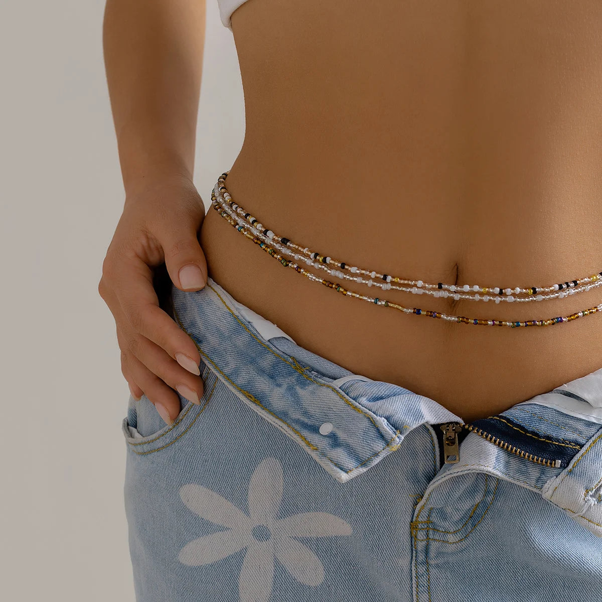 Lacteo Bohemia Seed Beads Waist Chain for Summer Style - Smarsty