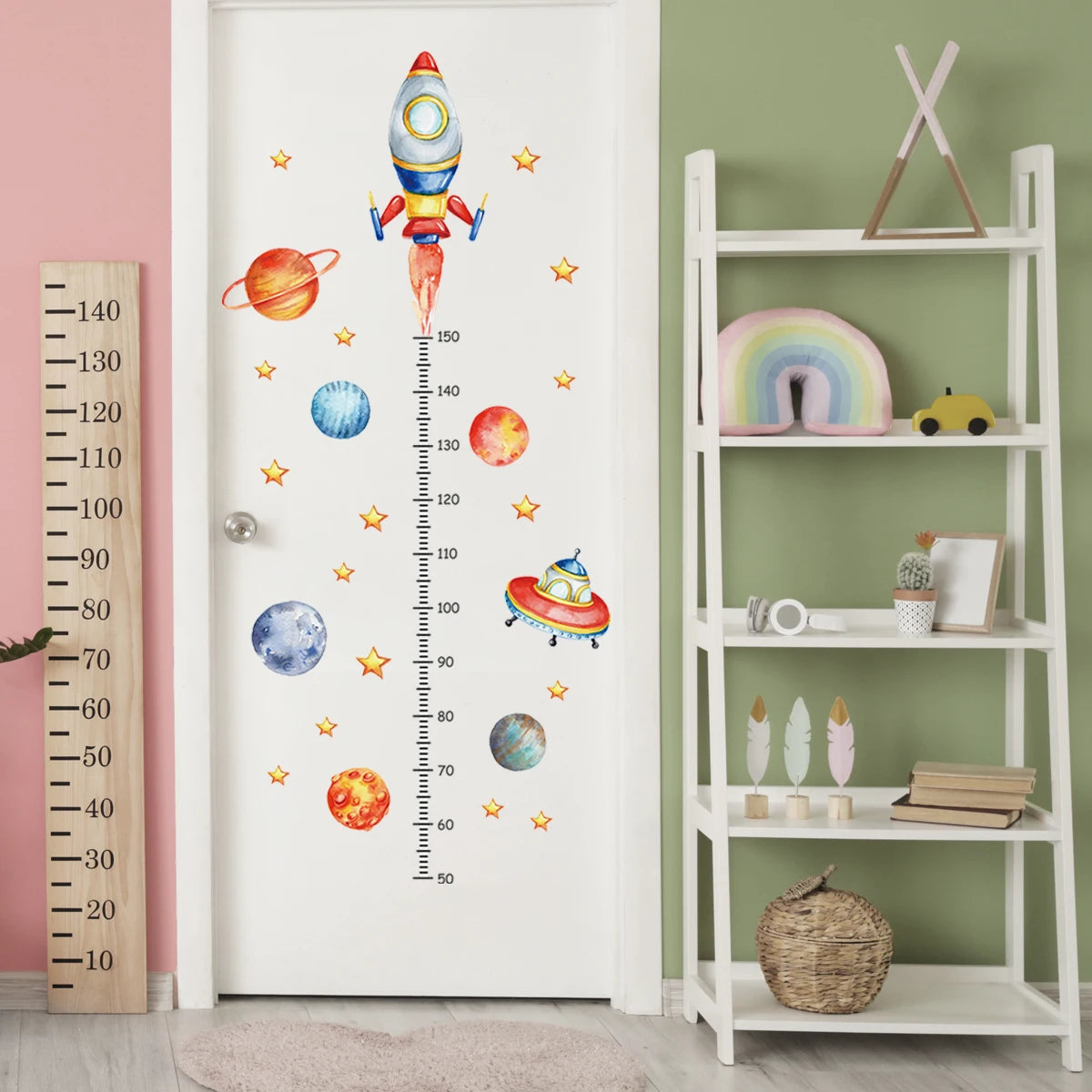 Cartoon Animal Height Ruler Wall Stickers for Kids Room - Smarsty