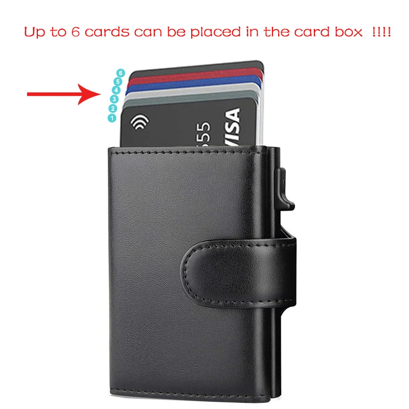 Rfid Microfiber Leather Men Wallets Fashion Card Holder Trifold Wallet Money Bags Smart Slim Thin Coin Pocket Wallet Purse - Smarsty