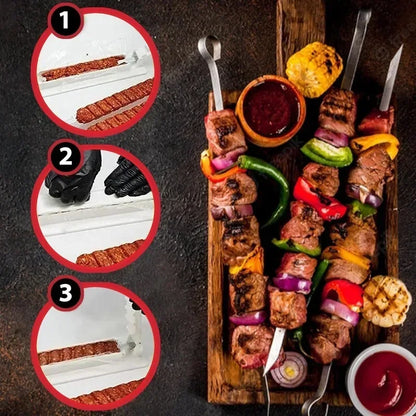 Manual Kebab Maker Tool for Easy BBQ Skewers - Smarsty