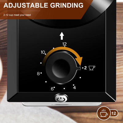 Automatic Burr Mill Coffee Grinder Electric Coffee Bean Grinding With 28 Adjustable Gears for Espresso French Press Drip Coffee - Smarsty