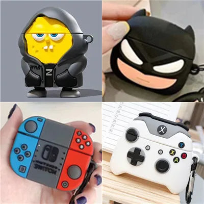 Cute Cartoon Silicone Earphone Cases for Apple AirPods - Smarsty