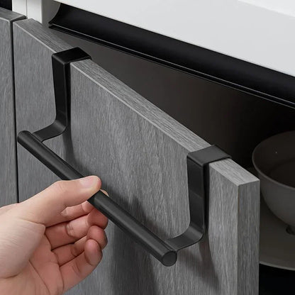 Stainless Steel Over Cabinet Towel Rack Organizer - Smarsty