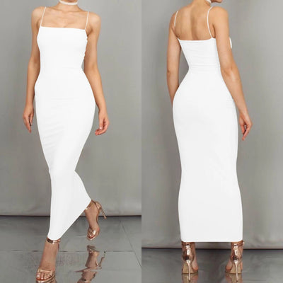 JZ461 New Summer Women's Dress Long Sling Dresses Club Sexy Suspender Dress - Smarsty