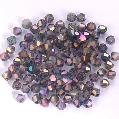 100Pcs 4MM Glass Bicone Beads for Jewelry Making - Smarsty