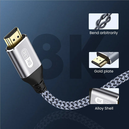 NIERBO HDMI 2.1 Cable 8K 60Hz Ultra High Speed - Smarsty