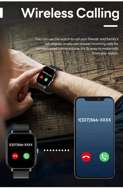Bluetooth Smart Watch with Touch Call and Fitness Tracker - Smarsty