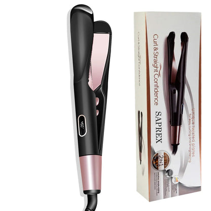 2 in 1 Hair Straightener and Curler with Fast Heating - Smarsty