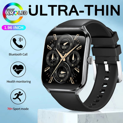 Ultra Thin Smart Watch for Men with AMOLED Screen - Smarsty