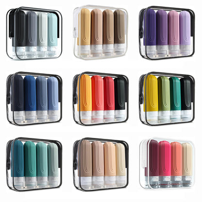 Leakproof Silicone Travel Bottles Set for Cosmetics - Smarsty