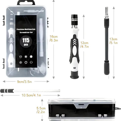 JCD Precision Screwdriver 115-in-1 Set Multifunctional Professional Repair Tool with 98pcs Magnetic Suitable for various repairs