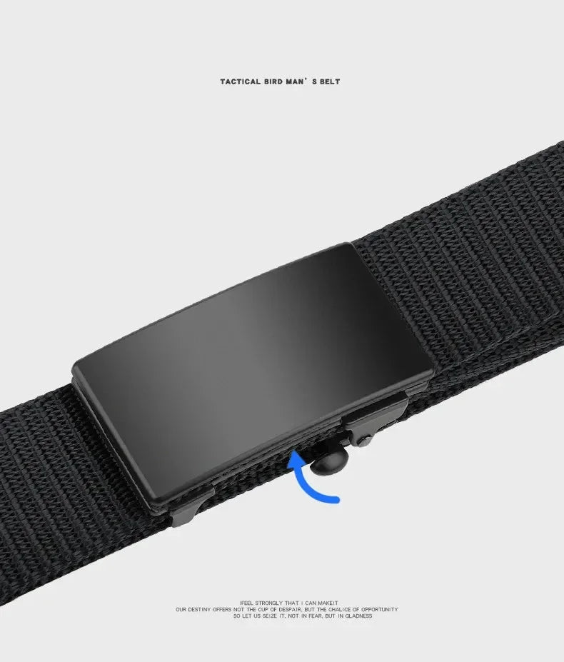 Men's Quick Release Canvas Belt Durable Outdoor Sports - Smarsty