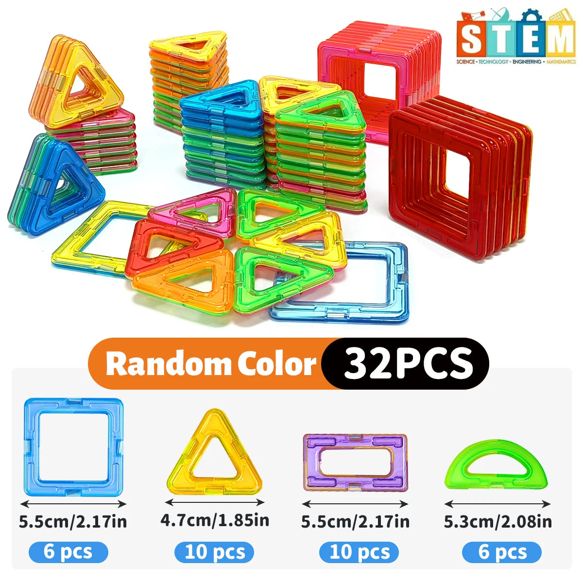 Magnetic Building Blocks DIY Magnets Toys medium size STEM Toys Construction Toys Learning Educational Magnet Toys - Smarsty