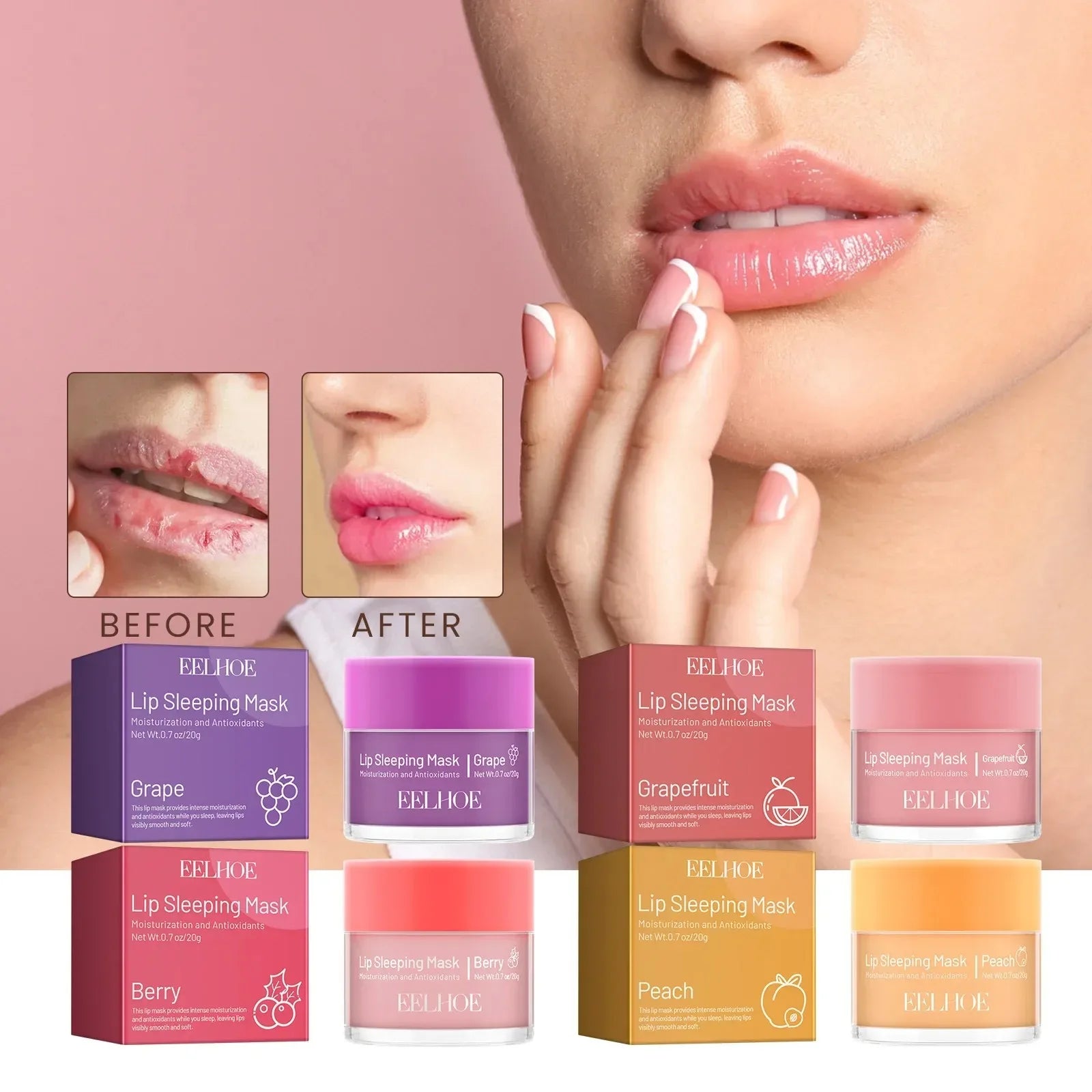 Moisturizing Lip Mask for Nighttime Care - Smarsty