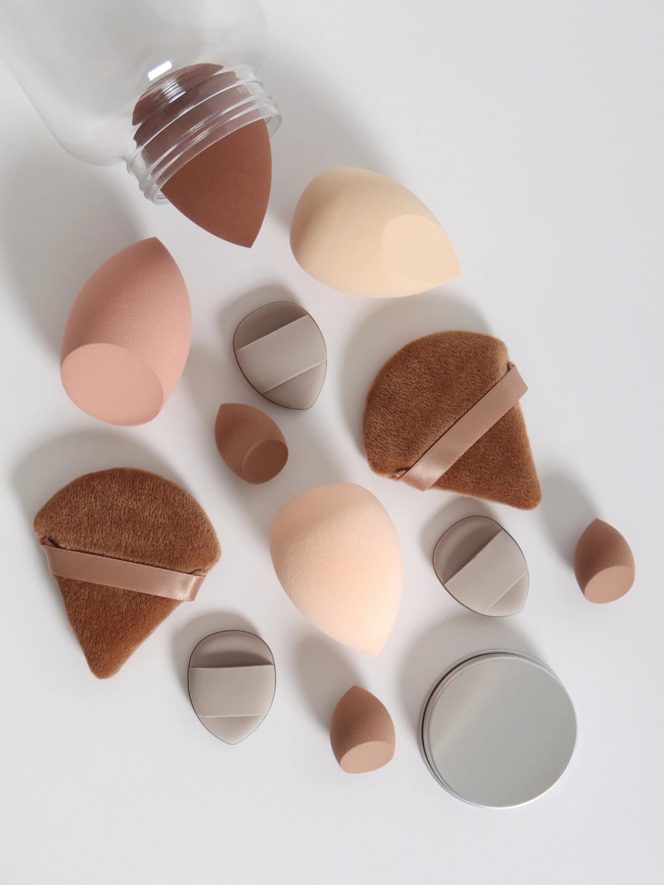 12Pcs Latex-Free Makeup Sponge Set for Flawless Application - Smarsty