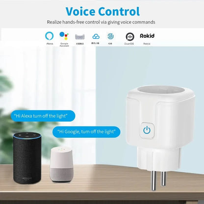 Zigbee Smart Plug With Power Monitoring And Voice Control - Smarsty