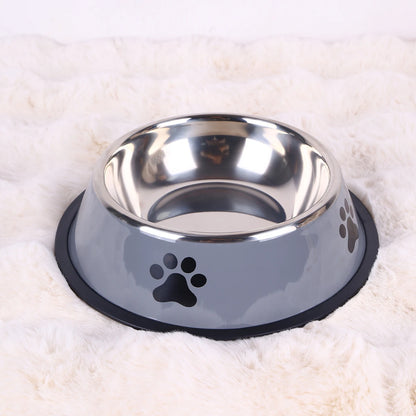 Stainless Steel Dog and Cat Food Bowl Anti-Fall Design - Smarsty