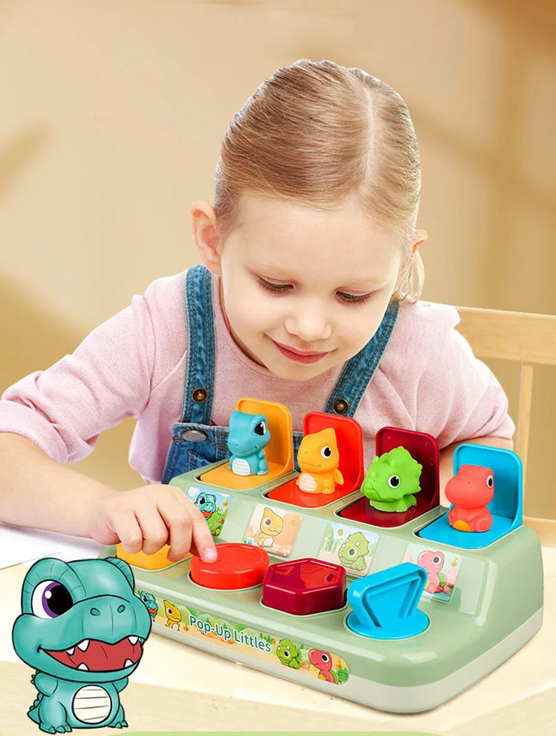 Interactive Activity Pop Up Toy for Babies Cause and Effect Toy Baby Development Games Montessori Educational Learning Toys
