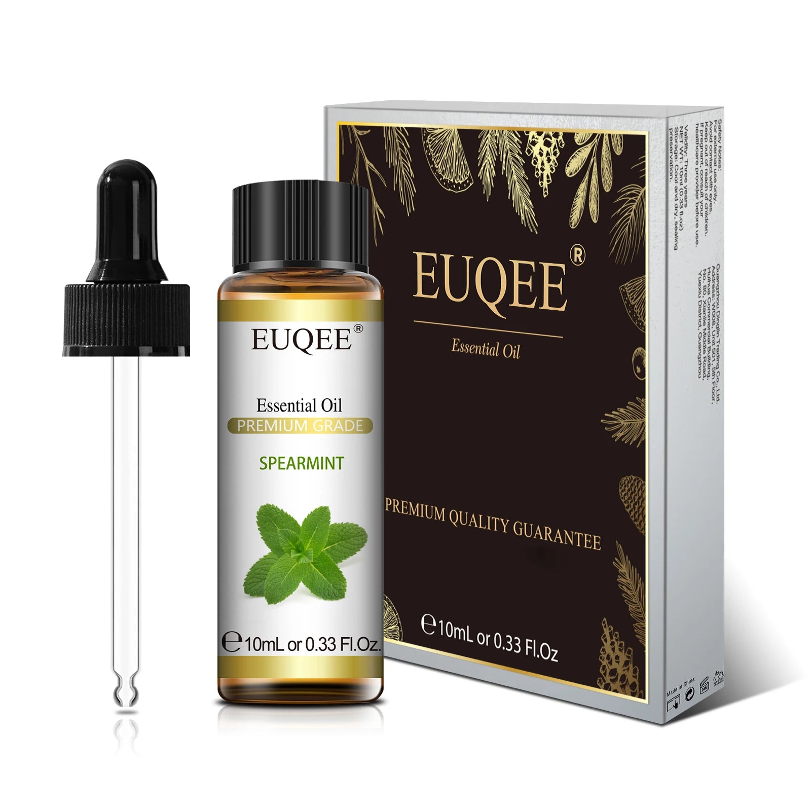 EUQEE 10ml Pure Natural Essential Oil Lavender Jasmine Eucalyptus Vanilla Sandalwood Sweet Orange Lemon Oregano Neroli Fragrance - Smarsty