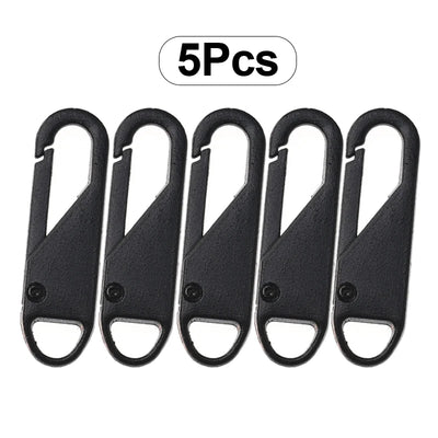 5pcs Universal Replacement Zipper Slider Metal Alloy Removal Zipper Puller Luggage Bag Zip Head DIY Craft Sewing Tool Repair Kit - Smarsty