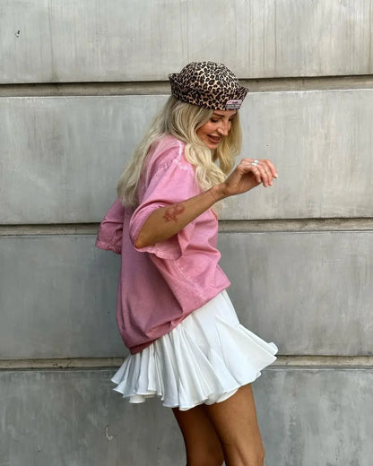 Wolfeel Summer White Mini Skirt High Waist Sexy Cute Ruffle Vintage Tennis Skirt  Elastic Waist Tutu Short Skirts for Women - Smarsty