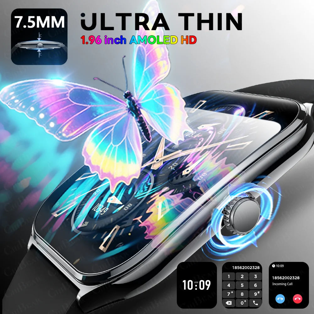 Ultra Thin Smart Watch for Men with AMOLED Screen - Smarsty