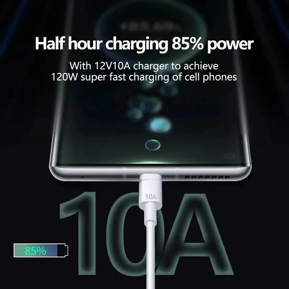 NNBILI 10A USB C Quick Charging Cable 120W Fast Charge - Smarsty