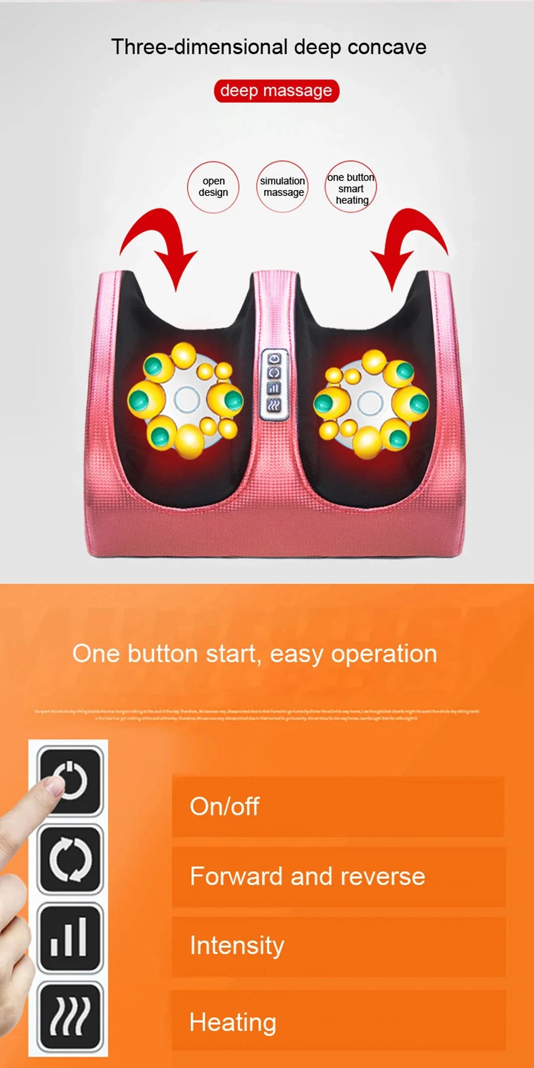 Hot Compression Electric Foot Massager for Pain Relief - Smarsty