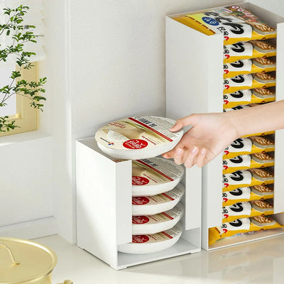 Korea Ramen Storage Box Kitchen Instant Noodle Cup Tissue Storage Bins Facial Mask Storage Box Multi-function Tabletop Organizer by Smarsty