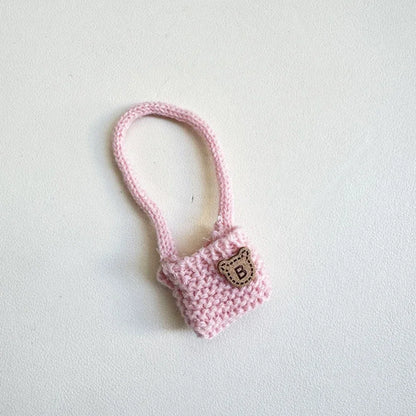 For 15-17 cm v1v2 Labubu Clothes outfit Labubu Sitting Party Bear Label Scarf Hat Bag Dolls Accessories Cute Decoration by Smarsty