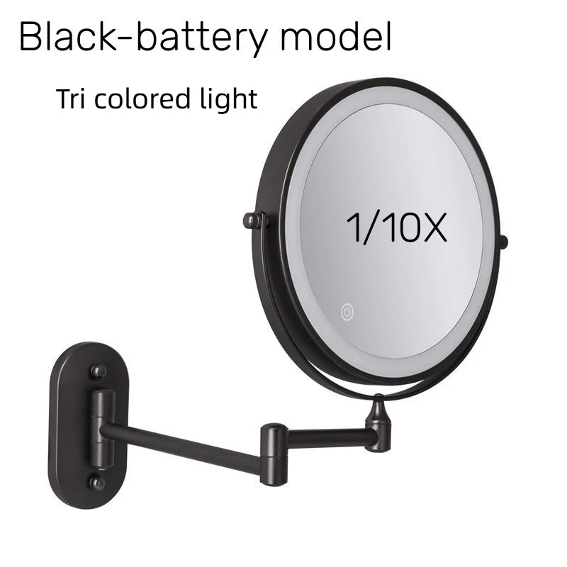 Wall Mounted Makeup Mirror with 10x Magnification - Smarsty