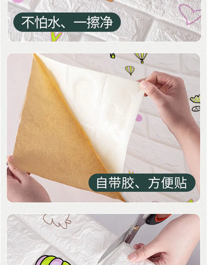 3D Foam Brick Wall Panels Self Adhesive Waterproof Decor - Smarsty