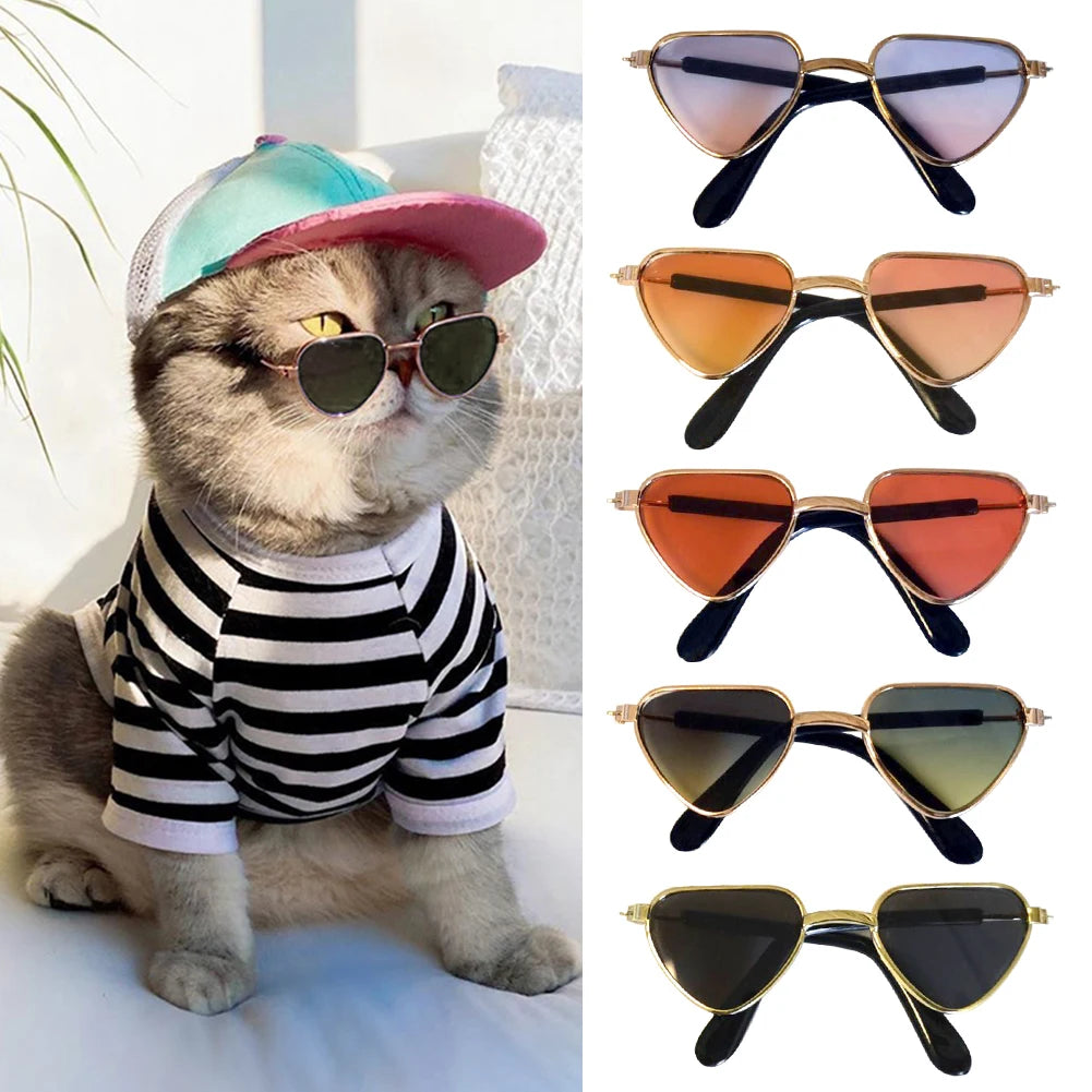 Vintage Round Dog Sunglasses for Stylish Pet Photos - Smarsty