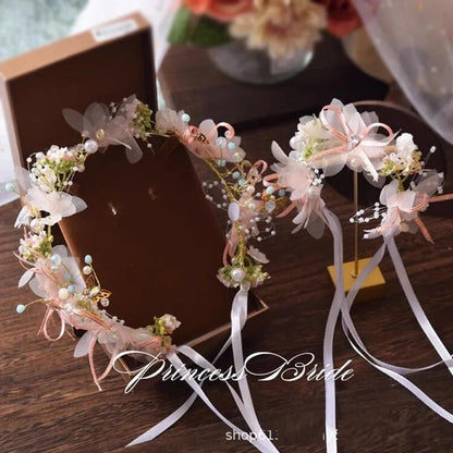 Girls Flower Ribbon Headband For Party Lightweight Soft - Smarsty
