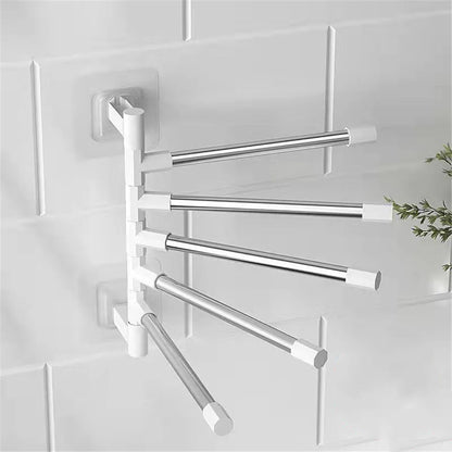 Rotatable Space Saving Aluminum Towel Rack Hanger - Smarsty