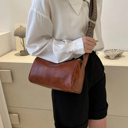 Vintage PU Leather Crossbody Bag For Women Compact Purse - Smarsty