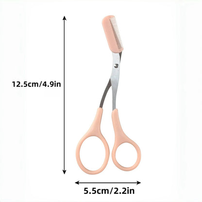 Precision Eyebrow Trimming Scissors with Built-in Comb - Smarsty