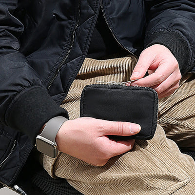 Japanese Men Wallet And Card Holder With Earbuds Case - Smarsty