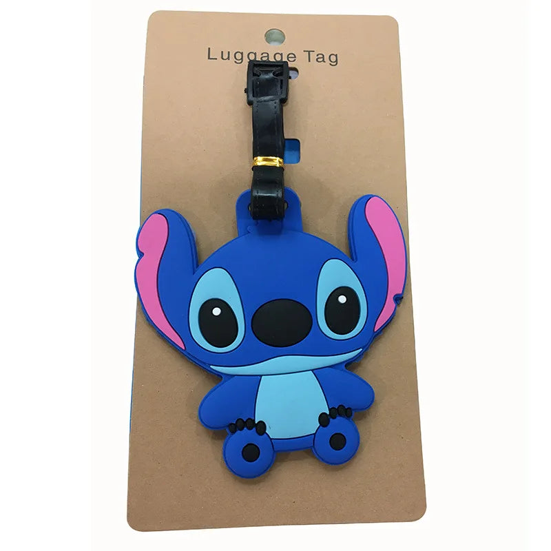 Don't mess with my stuff!Cartoon Stitch Luggage Tag Suitcase Name Address Label - Smarsty