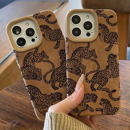 Leopard Pattern Phone Case Shockproof Bumper for iPhone - Smarsty