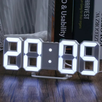 3D LED Digital Alarm Clock with Date and Temperature - Smarsty