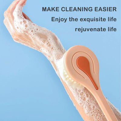 Soft Hair Bath Brush with Long Handle for Easy Scrubbing - Smarsty