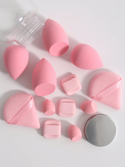 12Pcs Latex-Free Makeup Sponge Set for Flawless Application - Smarsty