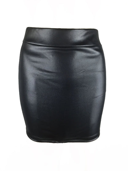 Women Summer Mini Skirts High-waist Slim Fittness Hip Pencil Skirts Vintage Bodycon Skirt Sexy Clubwear Ladies Office Clothing - Smarsty