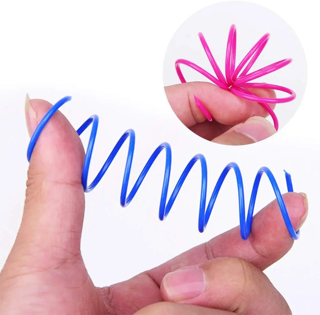 Colorful Cat Spring Toys for Interactive Indoor Play - Smarsty